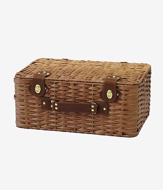 Faux Rattan Picninc Basket