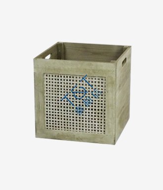 Assemble open weave rattan box