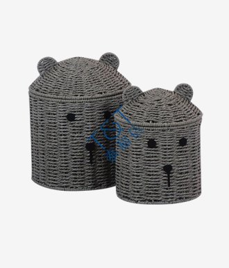 Bear Woven Storage Basket