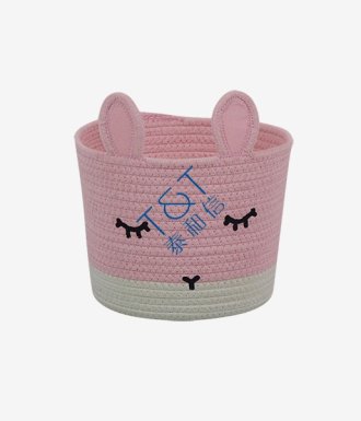 Cute Rabbit Rope Basket