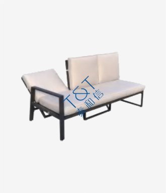 Home Crested Bay Outdoor Aluminum Club Chairs with Water Resistant Cushions
